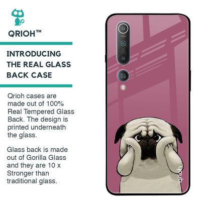 Funny Pug Face Glass Case For Xiaomi Mi 10