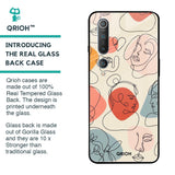 Abstract Faces Glass Case for Xiaomi Mi 10