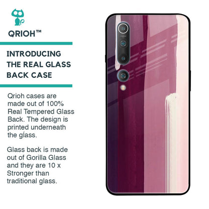 Brush Stroke Art Glass Case for Xiaomi Mi 10