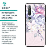 Elegant Floral Glass case for Xiaomi Mi 10