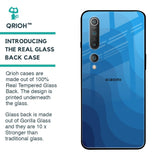 Blue Wave Abstract Glass Case for Xiaomi Mi 10