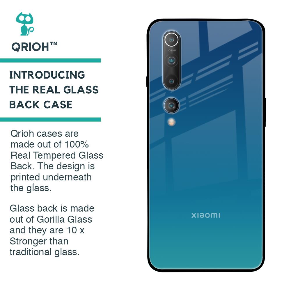 Celestial Blue Glass Case For Xiaomi Mi 10
