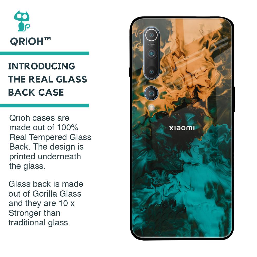 Watercolor Wave Glass Case for Xiaomi Mi 10