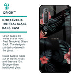 Tropical Art Flower Glass Case for Xiaomi Mi 10