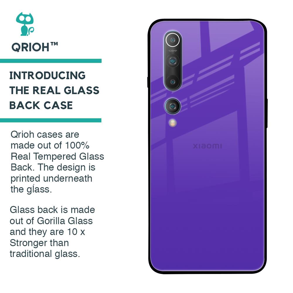Amethyst Purple Glass Case for Xiaomi Mi 10