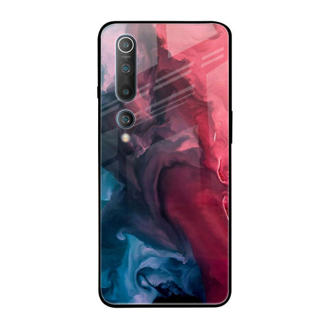 Blue & Red Smoke Xiaomi Mi 10 Pro Glass Back Cover Online