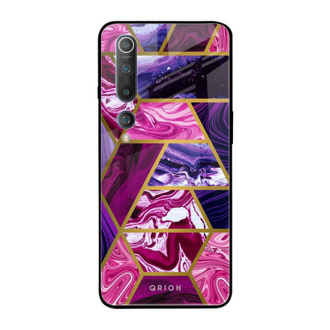 Electroplated Geometric Marble Xiaomi Mi 10 Pro Glass Back Cover Online