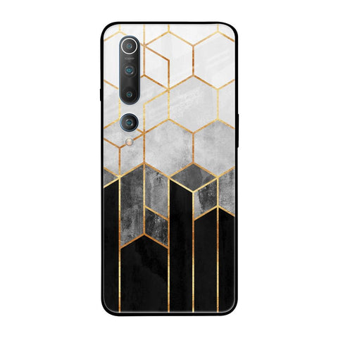 Tricolor Pattern Xiaomi Mi 10 Pro Glass Back Cover Online