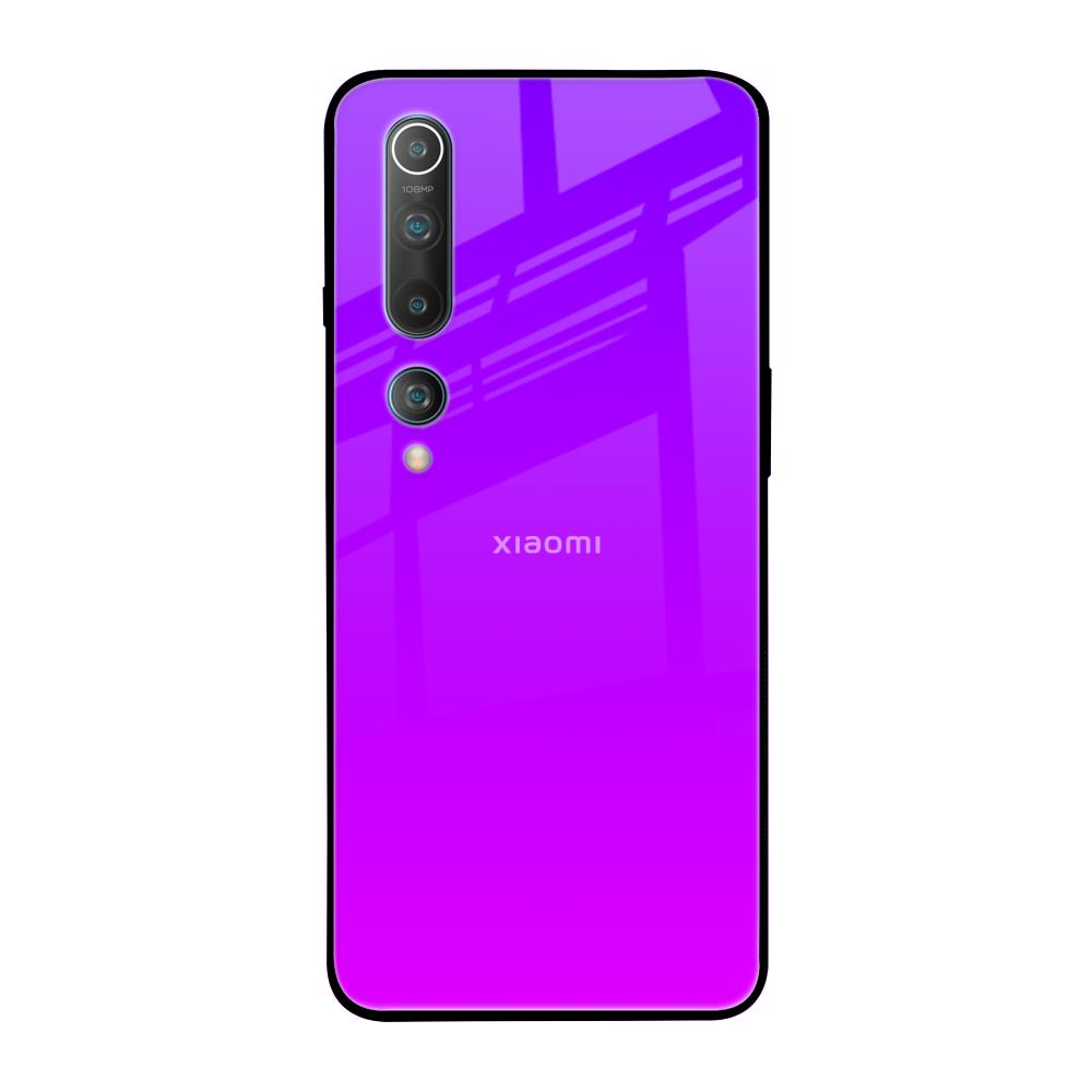 Purple Pink Xiaomi Mi 10 Pro Glass Back Cover Online