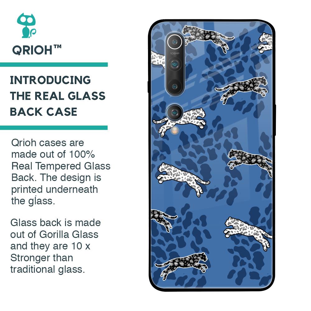 Blue Cheetah Glass Case for Xiaomi Mi 10 Pro