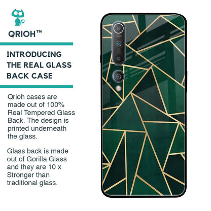 Abstract Green Glass Case For Xiaomi Mi 10 Pro