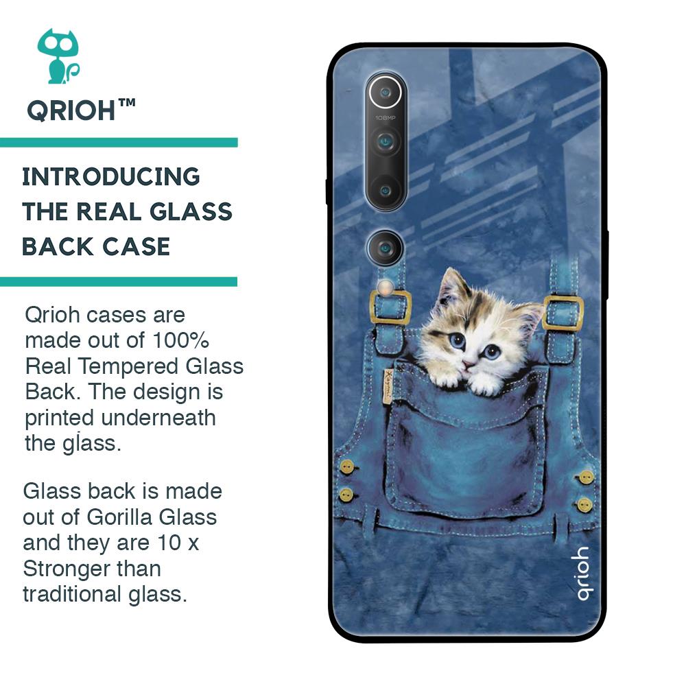 Kitty In Pocket Glass Case For Xiaomi Mi 10 Pro