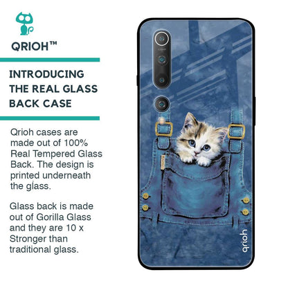 Kitty In Pocket Glass Case For Xiaomi Mi 10 Pro