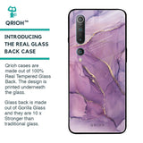 Purple Gold Marble Glass Case for Xiaomi Mi 10 Pro