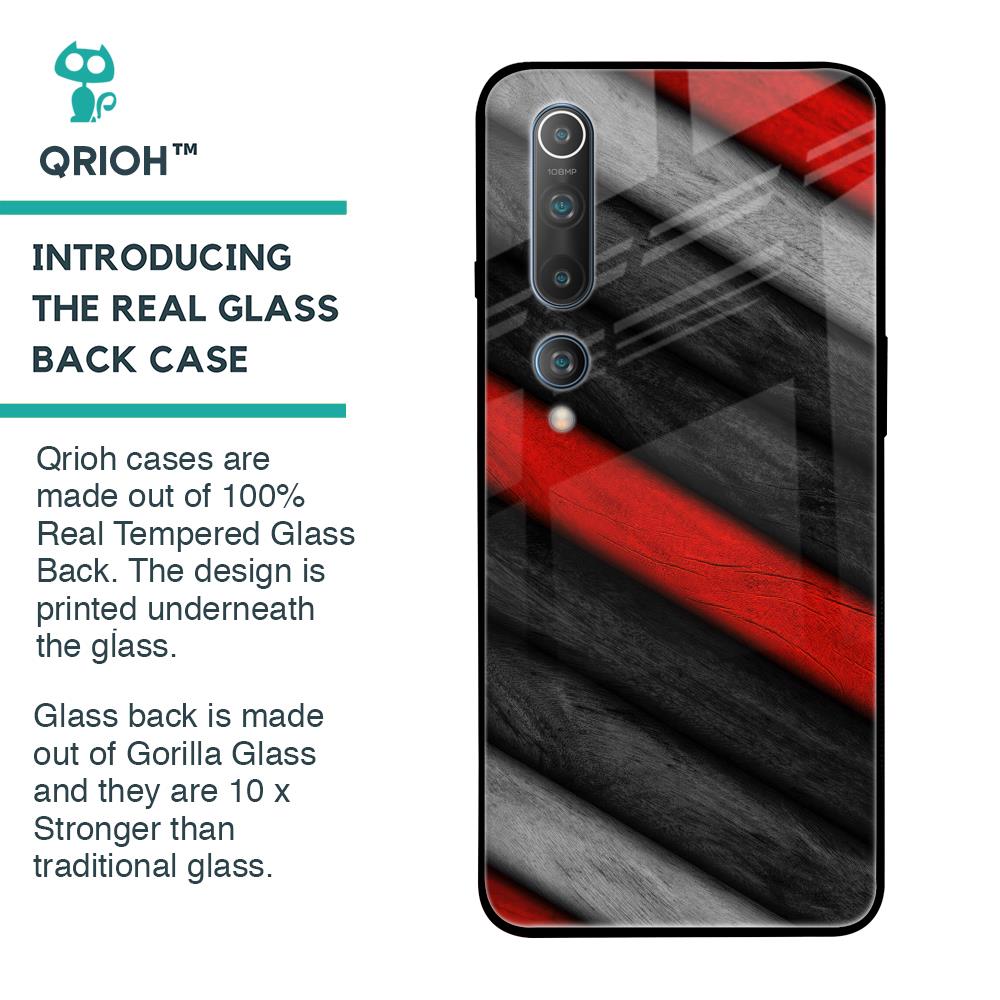 Soft Wooden Texture Glass Case for Xiaomi Mi 10 Pro