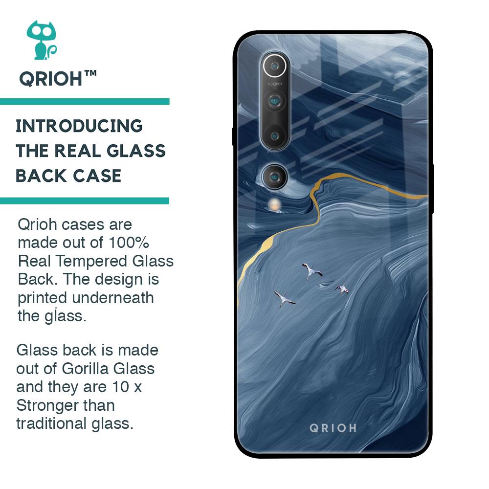 Deep Ocean Marble Glass Case for Xiaomi Mi 10 Pro
