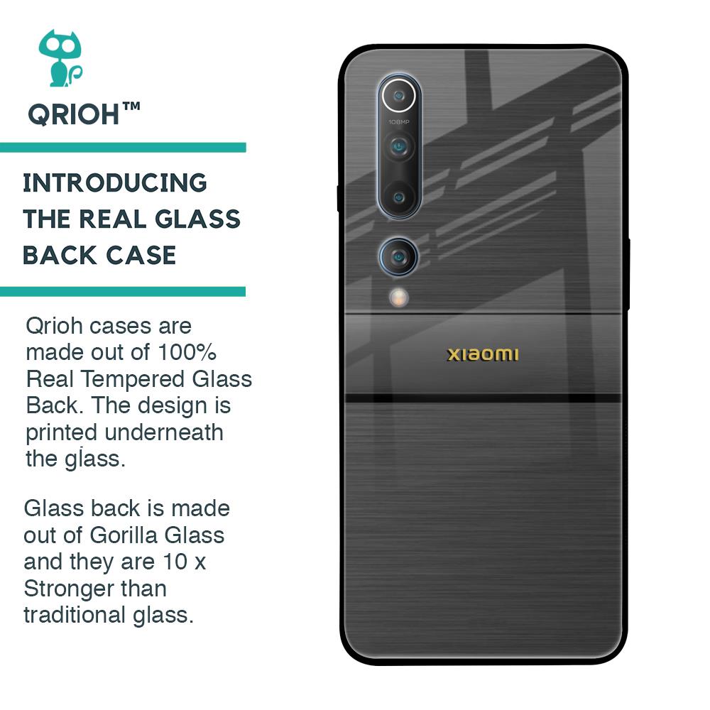 Grey Metallic Glass Case For Xiaomi Mi 10 Pro