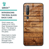 Wooden Planks Glass Case for Xiaomi Mi 10 Pro