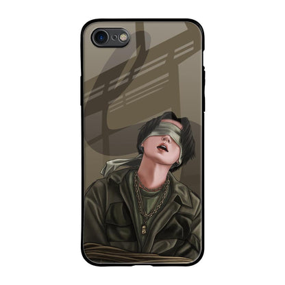 Blind Fold iPhone SE 2020 Glass Back Cover Online