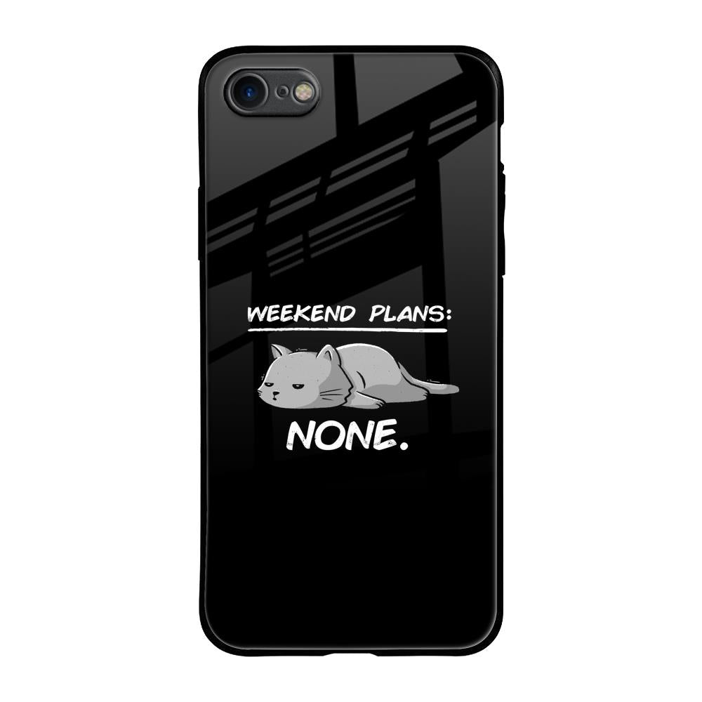 Weekend Plans iPhone SE 2020 Glass Back Cover Online
