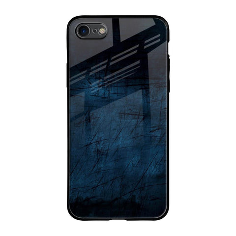Dark Blue Grunge iPhone SE 2020 Glass Back Cover Online