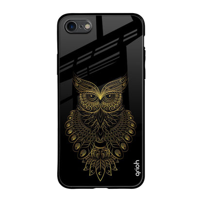 Golden Owl iPhone SE 2020 Glass Back Cover Online
