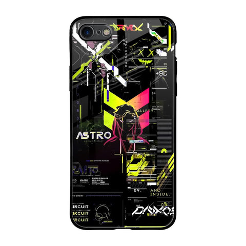 Astro Glitch iPhone SE 2020 Glass Back Cover Online