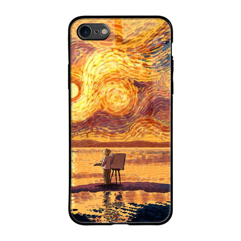 Sunset Vincent iPhone SE 2020 Glass Back Cover Online