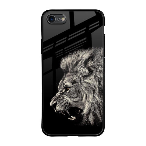 Brave Lion iPhone SE 2020 Glass Back Cover Online