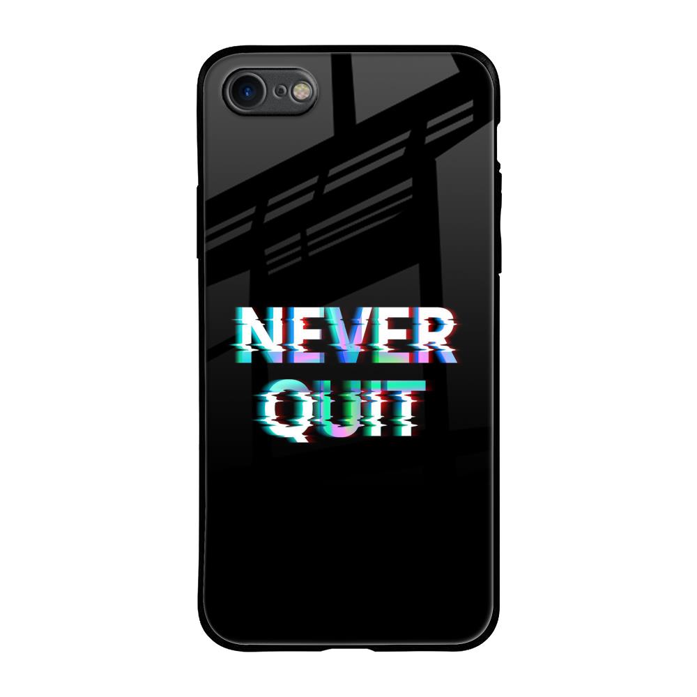Never Quit iPhone SE 2020 Glass Back Cover Online