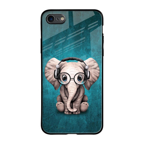 Adorable Baby Elephant iPhone SE 2020 Glass Back Cover Online
