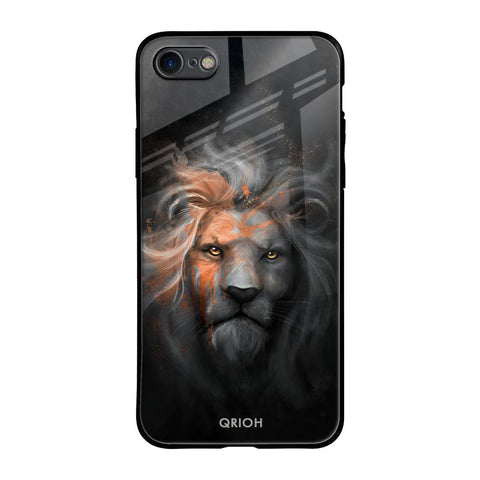 Devil Lion iPhone SE 2020 Glass Back Cover Online