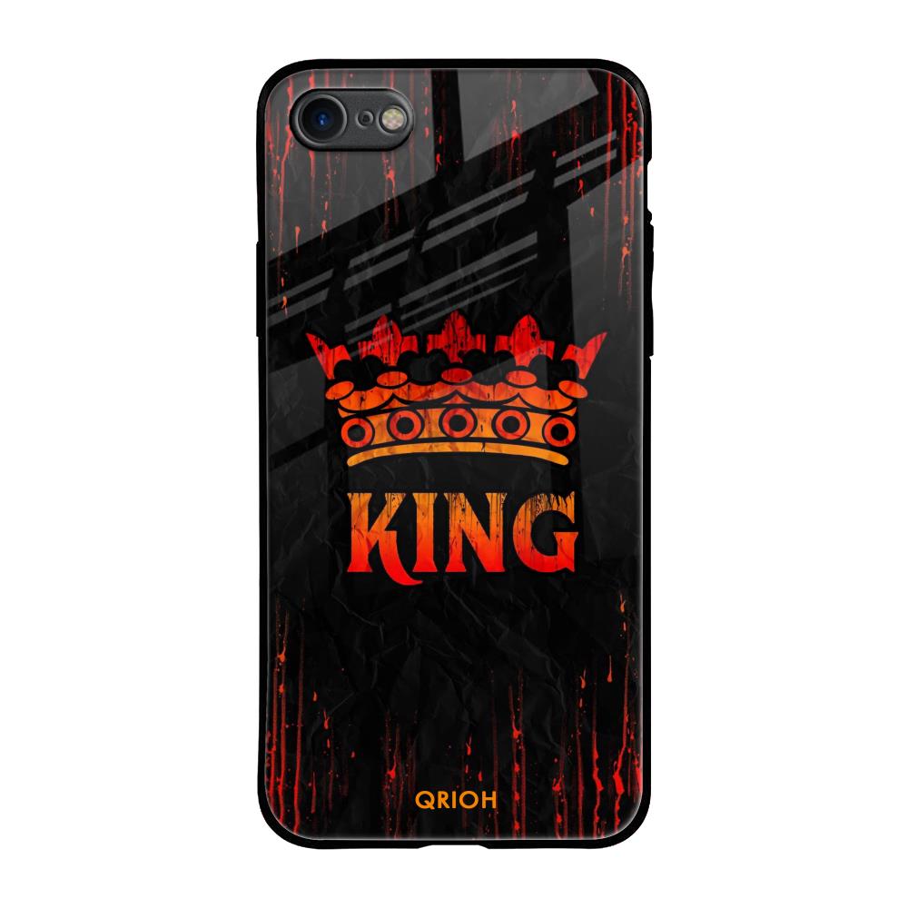 Royal King iPhone SE 2020 Glass Back Cover Online