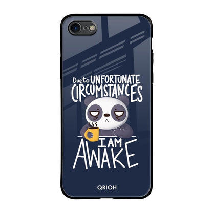Struggling Panda iPhone SE 2020 Glass Back Cover Online