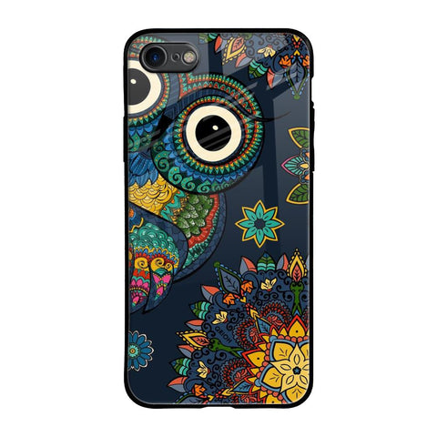 Owl Art iPhone SE 2020 Glass Back Cover Online