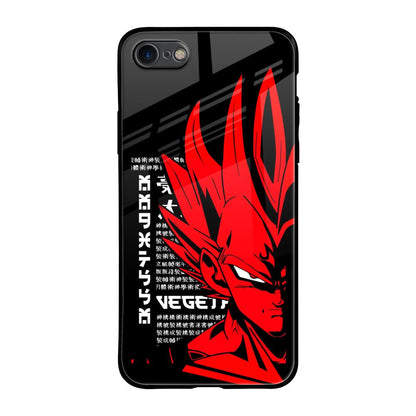 Red Vegeta iPhone SE 2020 Glass Back Cover Online