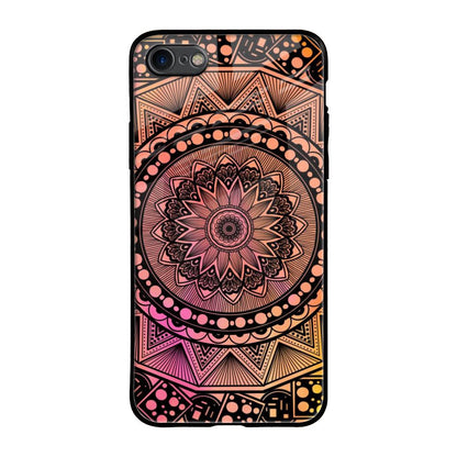 Floral Mandala iPhone SE 2020 Glass Back Cover Online