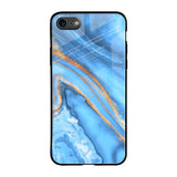 Vibrant Blue Marble iPhone SE 2020 Glass Back Cover Online