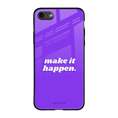 Make it Happen iPhone SE 2020 Glass Back Cover Online