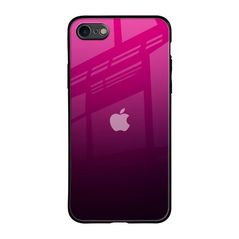 Purple Ombre Pattern iPhone SE 2020 Glass Back Cover Online