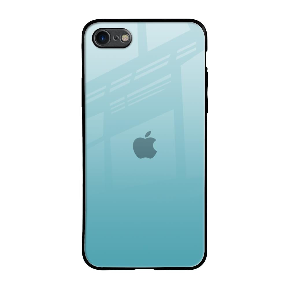 Arctic Blue iPhone SE 2020 Glass Back Cover Online