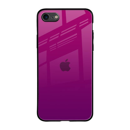 Magenta Gradient iPhone SE 2020 Glass Back Cover Online