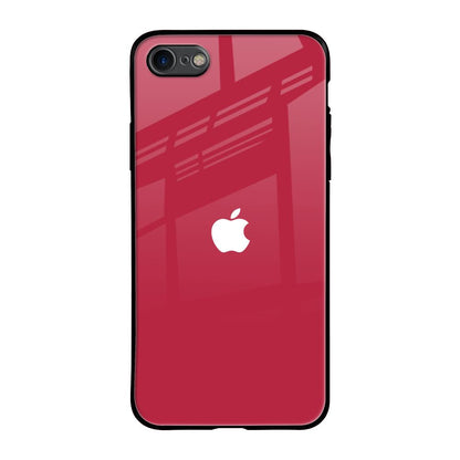 Solo Maroon iPhone SE 2020 Glass Back Cover Online