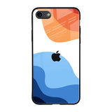 Wavy Color Pattern iPhone SE 2020 Glass Back Cover Online