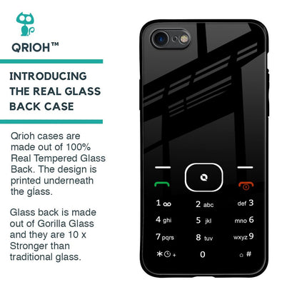 Classic Keypad Pattern Glass Case for iPhone SE 2020
