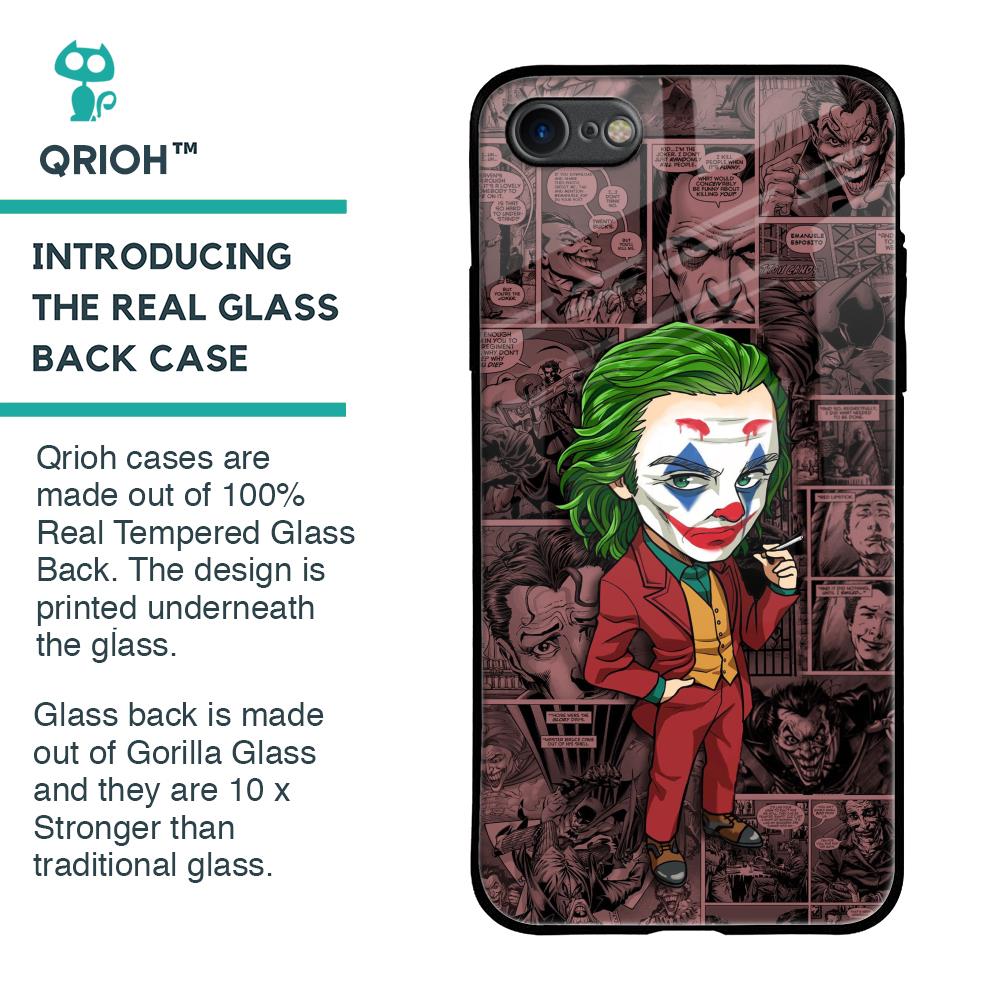 Joker Cartoon Glass Case for iPhone SE 2020