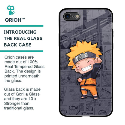 Orange Chubby Glass Case for iPhone SE 2020