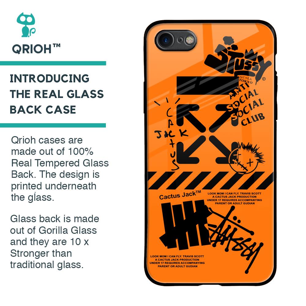 Anti Social Club Glass Case for iPhone SE 2020