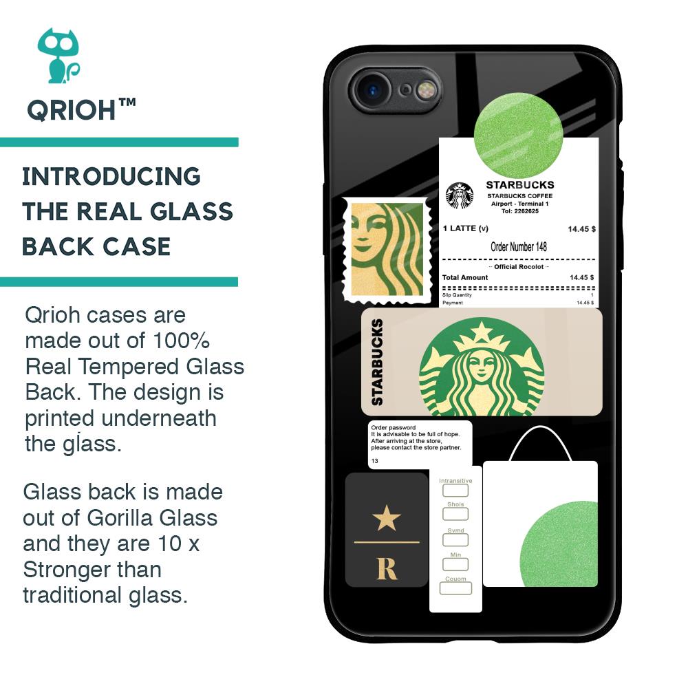 Coffee Latte Glass Case for iPhone SE 2020