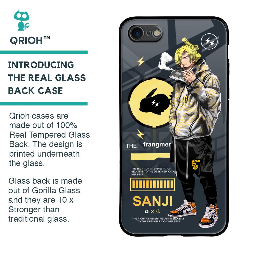 Cool Sanji Glass Case for iPhone SE 2020